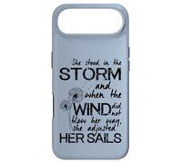 'She Stood in the Storm' Positive Inspiring Quote for Hope Case for iPhone Air