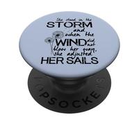 'She Stood in the Storm' Positive Inspiring Quote for Hope PopSockets Adhesive PopGrip
