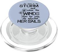 'She Stood in the Storm' Positive Inspiring Quote for Hope PopSockets PopGrip for MagSafe