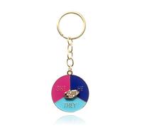 She They He Pronoun Brooch Pin Minimalist Rotation Pointer Badge Pin Backpacks Lapel Gender Identity Brooch Button Gender Identity Metal He She They Pronoun