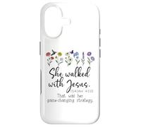 She Walked with Jesus That Was Her Game Changing Strategy Case for iPhone 17