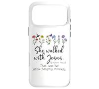 She Walked with Jesus That Was Her Game Changing Strategy Case for iPhone 17 Pro Max