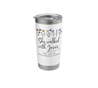She Walked with Jesus that was Her Game Changing Strategy Stainless Steel Insulated Tumbler