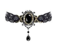 She Walks in Beauty Black Lace Alchemy Gothic Choker by Alchemy Gothic