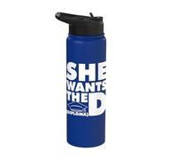 She Wants The D (Diploma) Graduation Day Stainless Steel Insulated Water Bottle