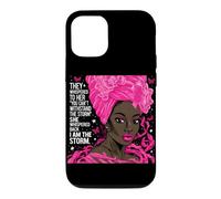 She Whispered Back I Am The Storm Breast Cancer Black Women Case for iPhone 12/12 Pro