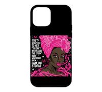 She Whispered Back I Am The Storm Breast Cancer Black Women Case for iPhone 12 mini