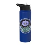 She Whispered Back I Am The Storm Powerful Message Stainless Steel Insulated Water Bottle