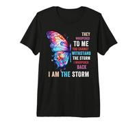 She Whispered I'm the Storm African Inspirational Peace Premium T-Shirt