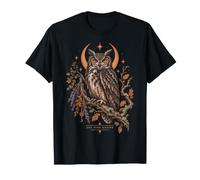 She Who Knows Owl Witch Pagan Moon Herbalist Crone T-Shirt