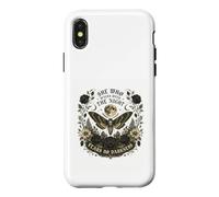 She Who Walks With The Night Gothic Moth Art Case for iPhone X/XS