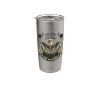 She Who Walks with The Night Gothic Moth Art Stainless Steel Insulated Tumbler