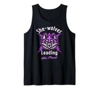 She Wolves Leading The Pack Strong Women Power Tank Top