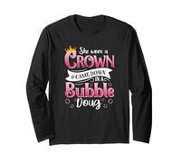 She Wore a Crown and Came Down in a Bubble Doug Long Sleeve T-Shirt