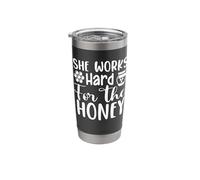 She Works Hard for The Honey Stainless Steel Insulated Tumbler