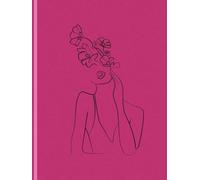 She Writes: An Elegant Hardcover Lined Notebook with Pink Cover and Feminine Outline - 8.25" x 11", 200 Pages for Journaling, Ideas & Reflection