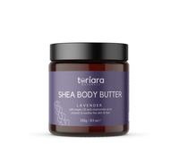 Shea Body Butter 250g - Lavender Scent | Argan Oil, Chamomile & Coconut | Deep Moisturizing for Dry Skin, Stretch Marks & Wrinkles | Toriara Naturals