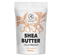 Shea Butter 1000g - Unrefined Shea Butter - 100% Pure & Natural - Cold Pressed - Moisturiser for Hair - Skin - Lips - Face - Body - Sheabutter for Beauty Care - Unrefined Raw