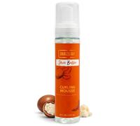 Shea Butter Curling Mousse 236ml - Lightweight Leave-In Curl Definer for Curly & Textured Hair, Hydrating Frizz Control, Soft Hold, Detangling Care for Bouncy, Shiny Hair, Styling Support-Mazuri
