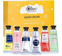 Shea Butter Hand Cream Set- Body & Earth Love Pack of 6 Advanced Repair Hand Cream for Dry Hands, Non-greasy 6 Plant Fragrances, Birthday Gifts for Women, Valentine's Mothers Day Gifts Christmas
