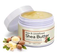 Shea Butter Organic,Pure Raw Unrefined Whipped Shea Butter Lip Balm Body Butter Moisturiser Cream Lotion for All Skin Face Hair Type, 120g /4.2 OZ