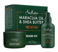 Shea Moisture Beard Oil & Balm Grooming Kit For Men, Organic All natural Maracuja & Shea Oils, Beard Conditioning Oil, 3.2 Ounce & Beard Balm, 4 Ounce. Moisturize & Soften