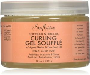 SHEA Moisture - Coconut & HIBISCUS Curl Gel Souffle Organic SEED Oil Curly Hair