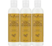 Shea Moisture Extra Moisture Detangler, 3 x 237ml | Raw Shea Butter, Sea Kelp, Argan Oil