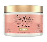 SHEA MOISTURE Hibiscus Shine Hair Mask (12 Oz), Orange, Coconut, 340 gram