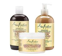 Shea Moisture / Jamaican Black Castor Oil Combo / Strengthen, Grow & Restore / Shampoo / Conditioner / Leave-In Conditioner / Deal / Gift Set