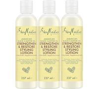 Shea Moisture Jamaican Black Castor Oil Hair Styling Lotion, 3x237ml | Strengthen & Restore