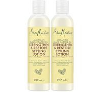 Shea Moisture Jamaican Black Castor Oil Strengthen & Restore Hair Styling Lotion Sulphate and Silicone Free for chemically processed, heat styled, or natural hair 237 ml (Pack of 2)