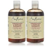 Shea Moisture Jamaican Black Shampoo Strengthen/Grow 13oz (2 Pack)