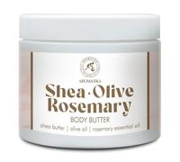 Shea-Olive-Rosemary Body Butter 300 ml - Cream Body Butter with Shea Butter - A blend of Olive, Almond, Rosemary, Orange oils - Body Moisturizer - Skincare - Hand Care - Beauty