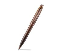 Sheaffer 100 9374 Coffee Edition Matt Brown Ballpoint Pen with Regal Brown PVD Appointments and White Dot of Excellence