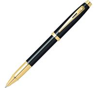 Sheaffer 100 Black Lacquer Rollerball Pen with Gold-Tone Trim
