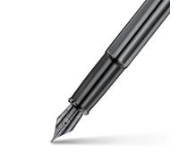 Sheaffer 100 E9375 Pearlescent Dark Gray Gunmetal with PVD Appointments Pen | Premium Gray Pen | Premium Pen Gift box (Fountain (Medium))