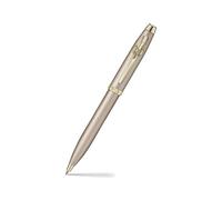 Sheaffer 100 Emily in Paris 9377 Collection, Champagne Gold Pen with PVD Gold Trims, Bow-Shaped Clip. (Retractable Ballpoint)