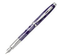 Sheaffer 100 Patterned Design Fountain Pen - Glossy Purple