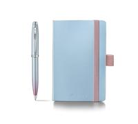 Sheaffer 100 Pearlised Gradient Ballpoint Pen with Chrome Trim, Jelly Small Notebook