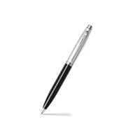 Sheaffer 100 E9313 Ballpoint Pen - Glossy Black Barrel with Brushed Chrome Plated Cap and Trims, Black