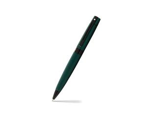 Sheaffer 300 E9346 Matte Green Lacquer With Polished Black Trims Ballpoint Pen