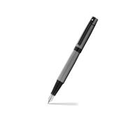 Sheaffer 300 Matt Grey Medium Nib Fountain Pens + 2 Ink Cartridges + Piston Converter + Luxury Gift Box