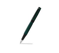 Sheaffer 300 Matte Green Medium Nib Fountain Pen + 2 Ink Cartridges + Piston Converter + Luxury Gift Box