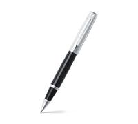 Sheaffer 300 - refillable rollerball pen, glossy black lacquer, polished chrome cap