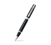 Sheaffer 300 - refillable rollerball pen, glossy black lacquer, polished chrome trim