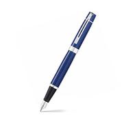 Sheaffer 300 - Refillable fountain pen, medium nib, glossy blue lacquer finish and chrome plate trim