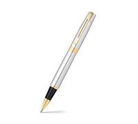 Sheaffer 300 - refillable rollerball pen, polished chrome, gold-tone trim