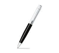 Sheaffer 300 Refillable Twist-Action Metal Ballpoint Pen, Medium Ballpoint, includes Premium Gift Box and Black Cartridge, 1 Pack, Chrome/Glossy Black