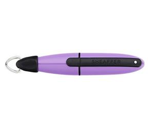 Sheaffer E1924851 Ion Rollerball Pen with Ring Attachment | Purple | Black Ink | Attaches to Lanyards, Belts, Key-Rings and More, 2.5 x 17.5 x 5.9 cm
